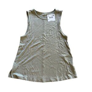 American Eagle Outfitters Womens Ribbed Tank Top XS Soft Fabric Sage Green